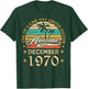 Awesome Since December 1970 Limited Edition Vintage Birthday T-Shirt - T-Shirt | Forest