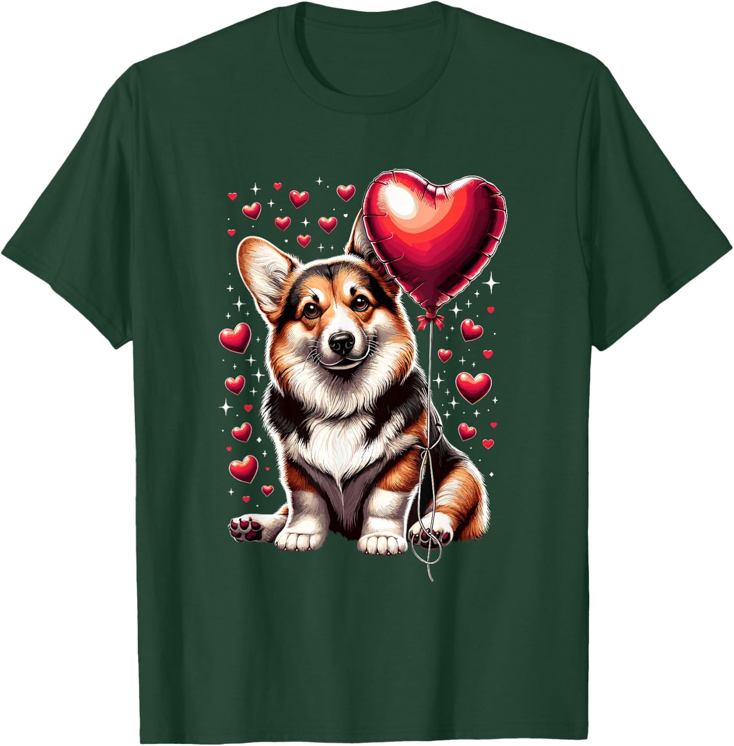 Corgi Dog Valentine's Day Dog Owner Valentine T-Shirt - T-Shirt | Forest