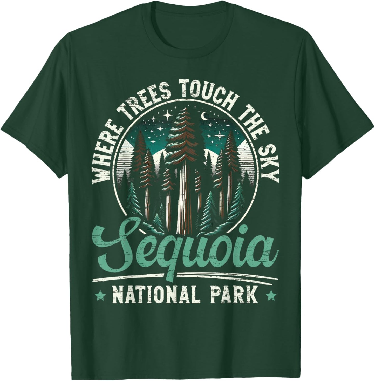 Sequoia National Park Outdoor Travel USA America T-Shirt - T-Shirt | Forest