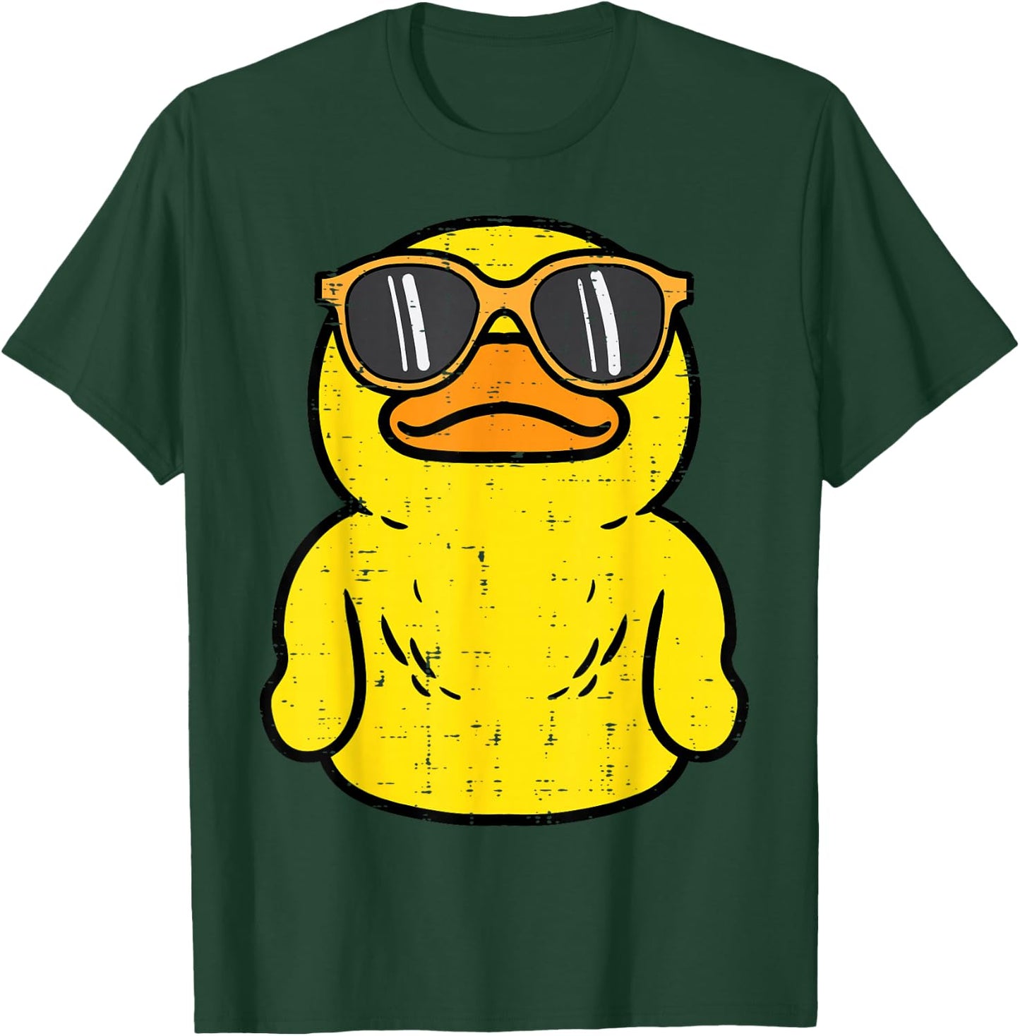 Rubber Duck Sunglasses Cool Boys Girls Kid Toddler Women Men T-Shirt - T-Shirt | Forest