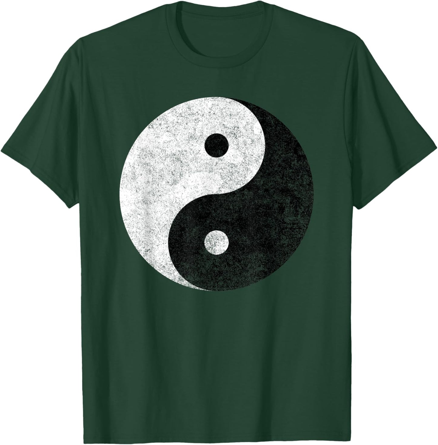 Yin Yang Symbol Tao Taijitu Yoga Peace Love T-Shirt - T-Shirt | Forest