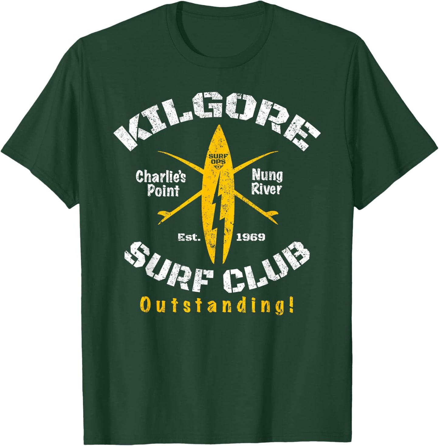Surf Ops Kilgore Surf Club OUTSTANDING T-Shirt - T-Shirt | Forest