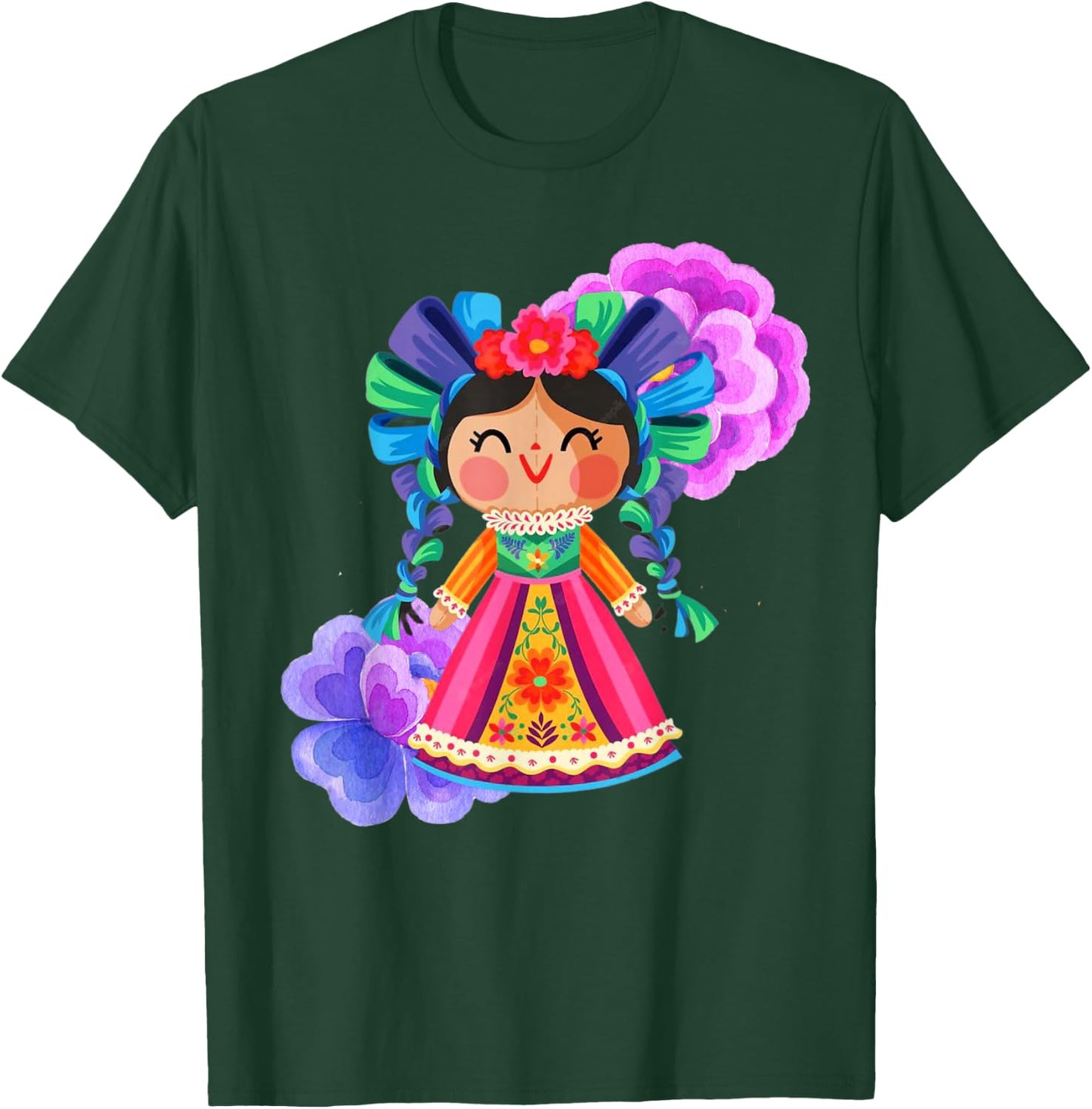 Muñeca Lele Mexican Doll T-Shirt - T-Shirt | Forest