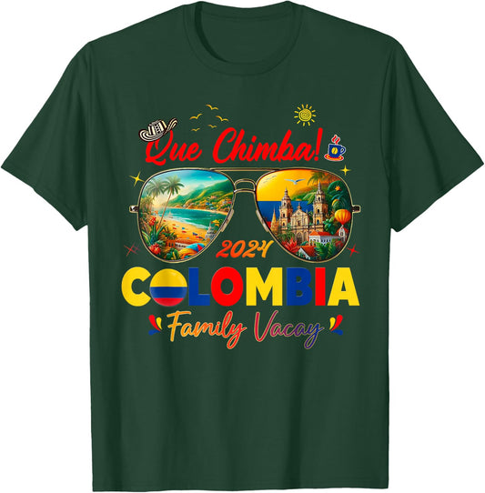 Colombia Vacation Cartagena Trip Crew T-Shirt - T-Shirt | Forest