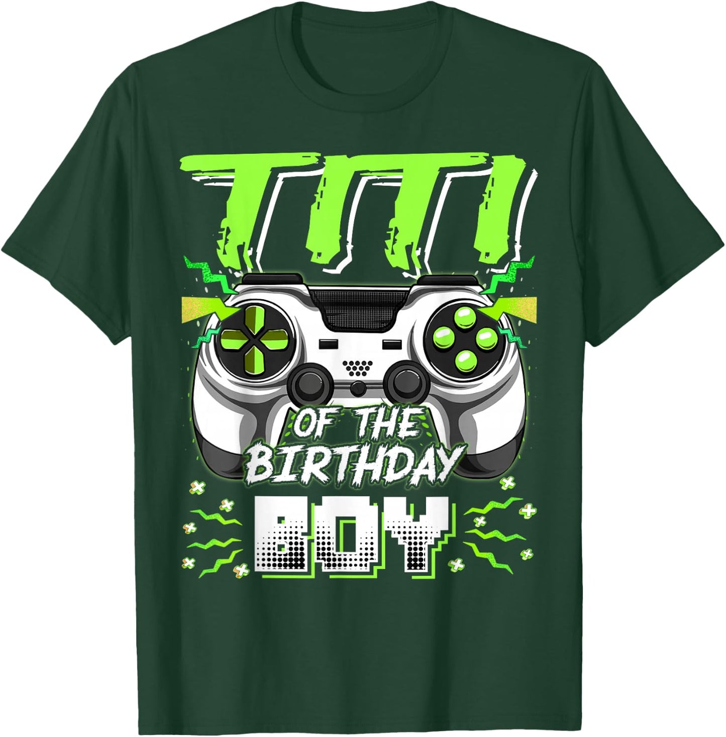 Titi Of The Birthday Boy Video Game Bday Party T-Shirt - T-Shirt | Forest