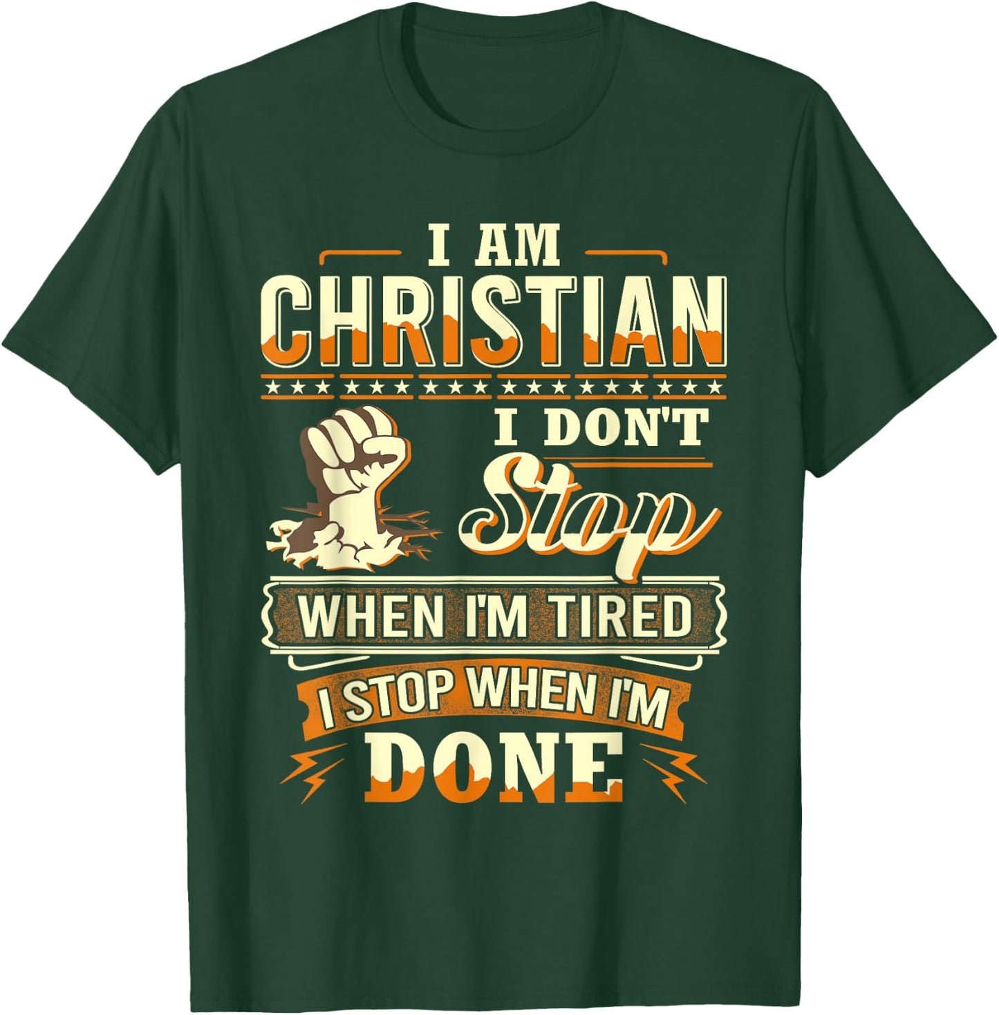 I am Christian Shirt Personalized Christian First Name T-Shirt - T-Shirt | Forest
