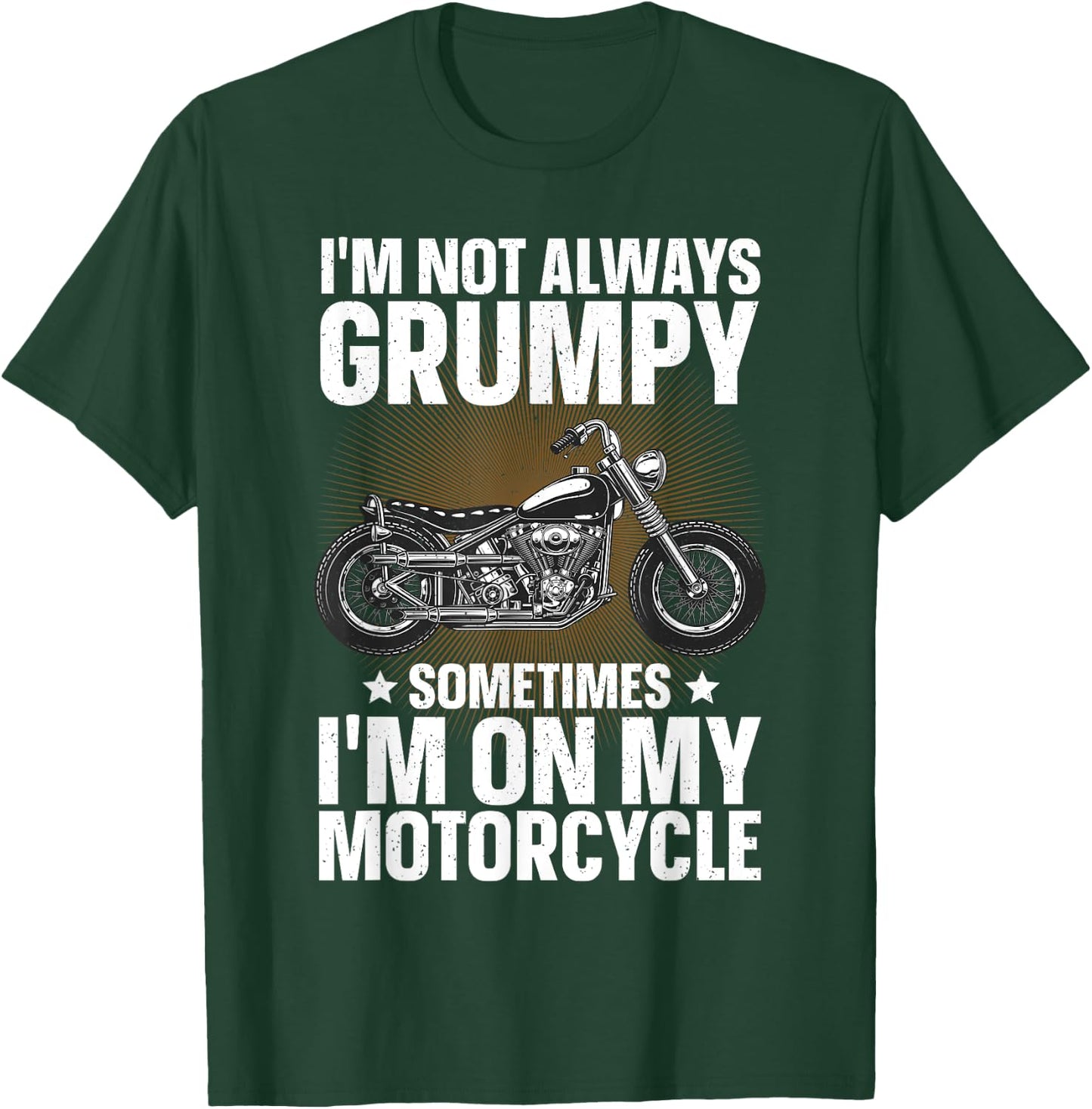 Motorcycle Rider Art Women Dad Motorcycle Bike Lover T-Shirt - T-Shirt | Forest