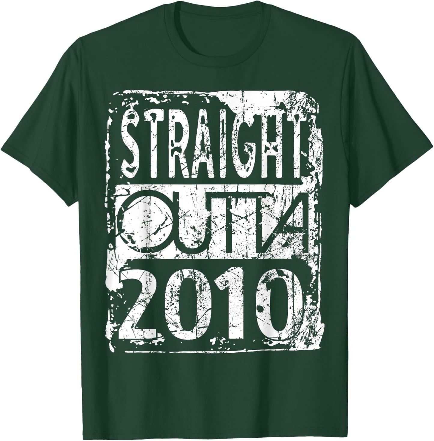 Straight Outta 2010 Funny Birthday T-Shirt - T-Shirt | Forest