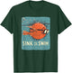 Sink or swim fish with glasses Costume for funny Idiom Fans T-Shirt - T-Shirt | Forest