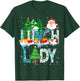 Lunch Lady Christmas Tree Santa Matching Xmas Lunch Lady T-Shirt - T-Shirt | Forest