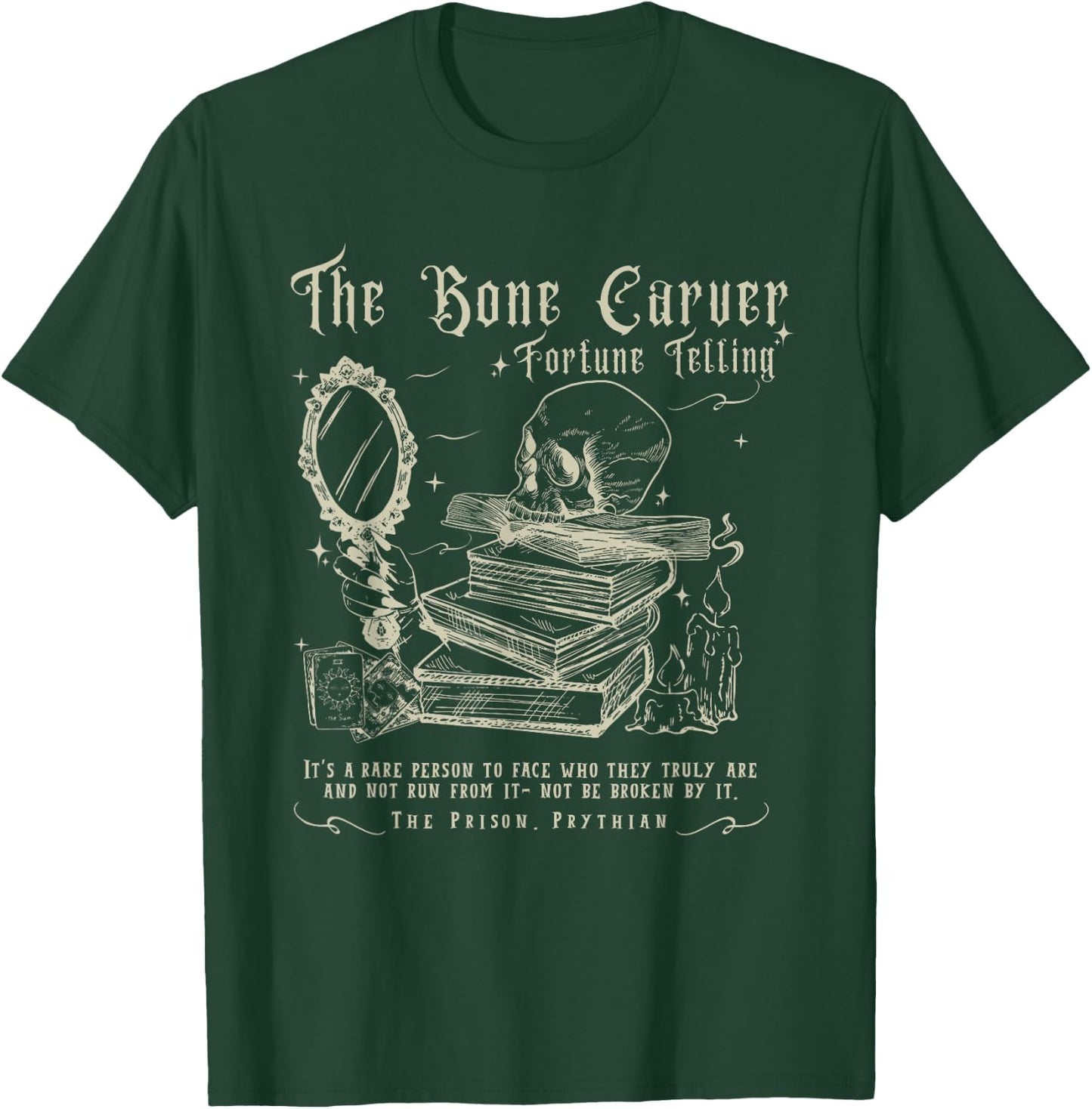 Vintage The Bone Carver Death God Tour Skeleton Spicy Books T-Shirt - T-Shirt | Forest