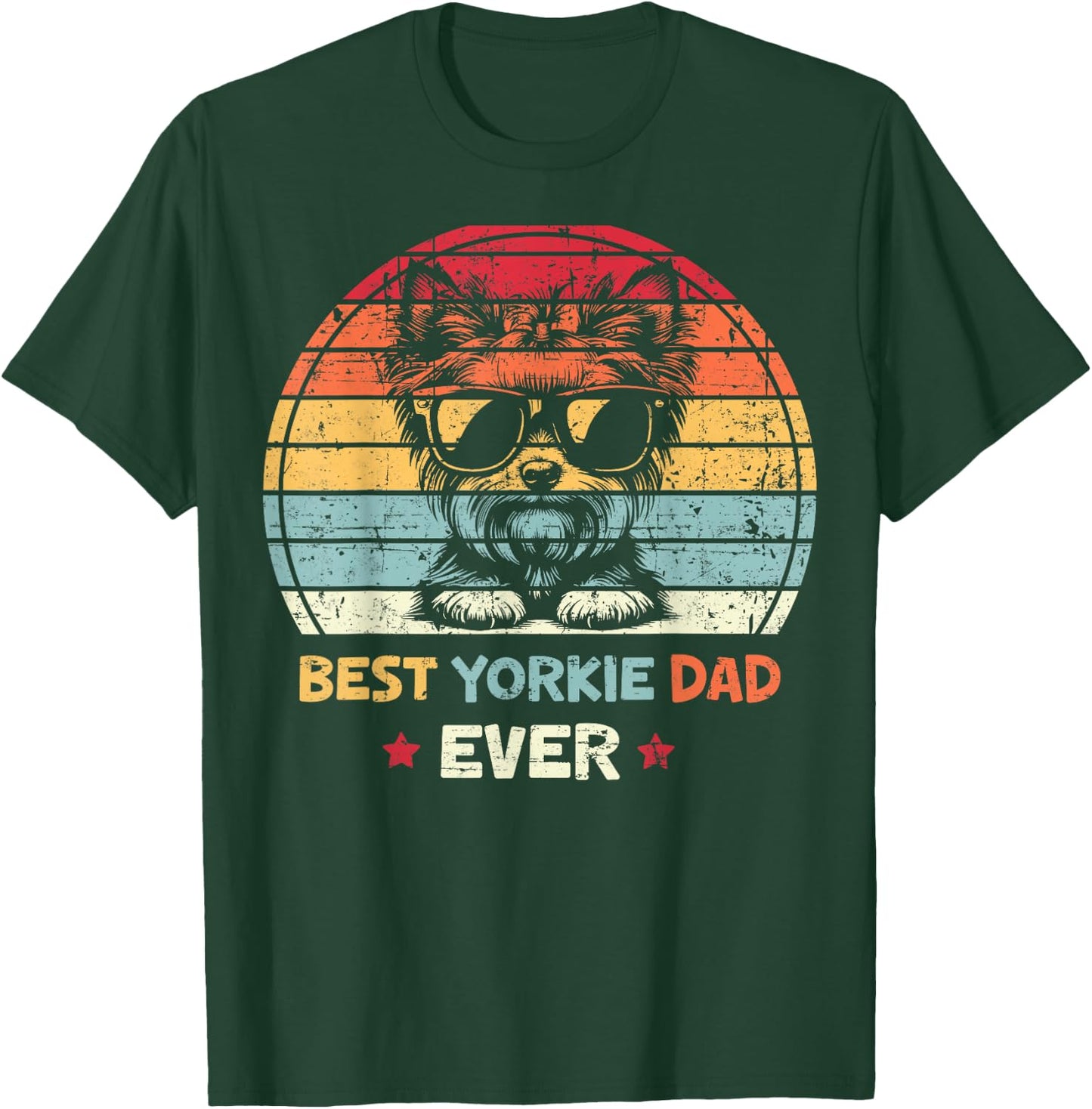 Best Yorkie Dad Ever Fathers Day Dog Lover Yorkshire Terrier Women T-Shirt - T-Shirt | Forest