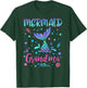 Birthday Mermaid Grandma Matching Family Bday Party Squad T-Shirt - T-Shirt | Forest