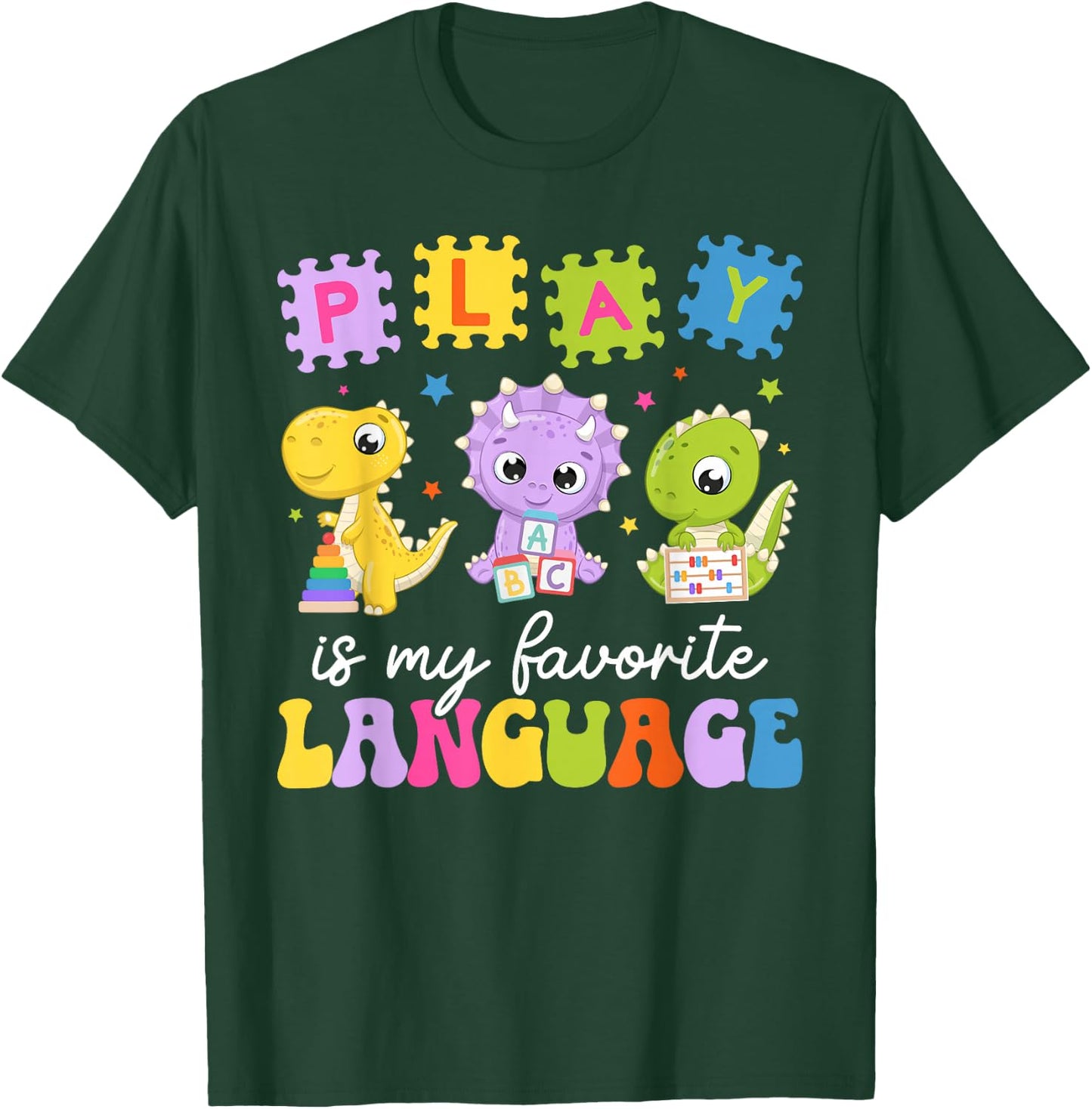 Groovy Pediatric Speech Language Pathologist Pediatric SLP T-Shirt - T-Shirt | Forest