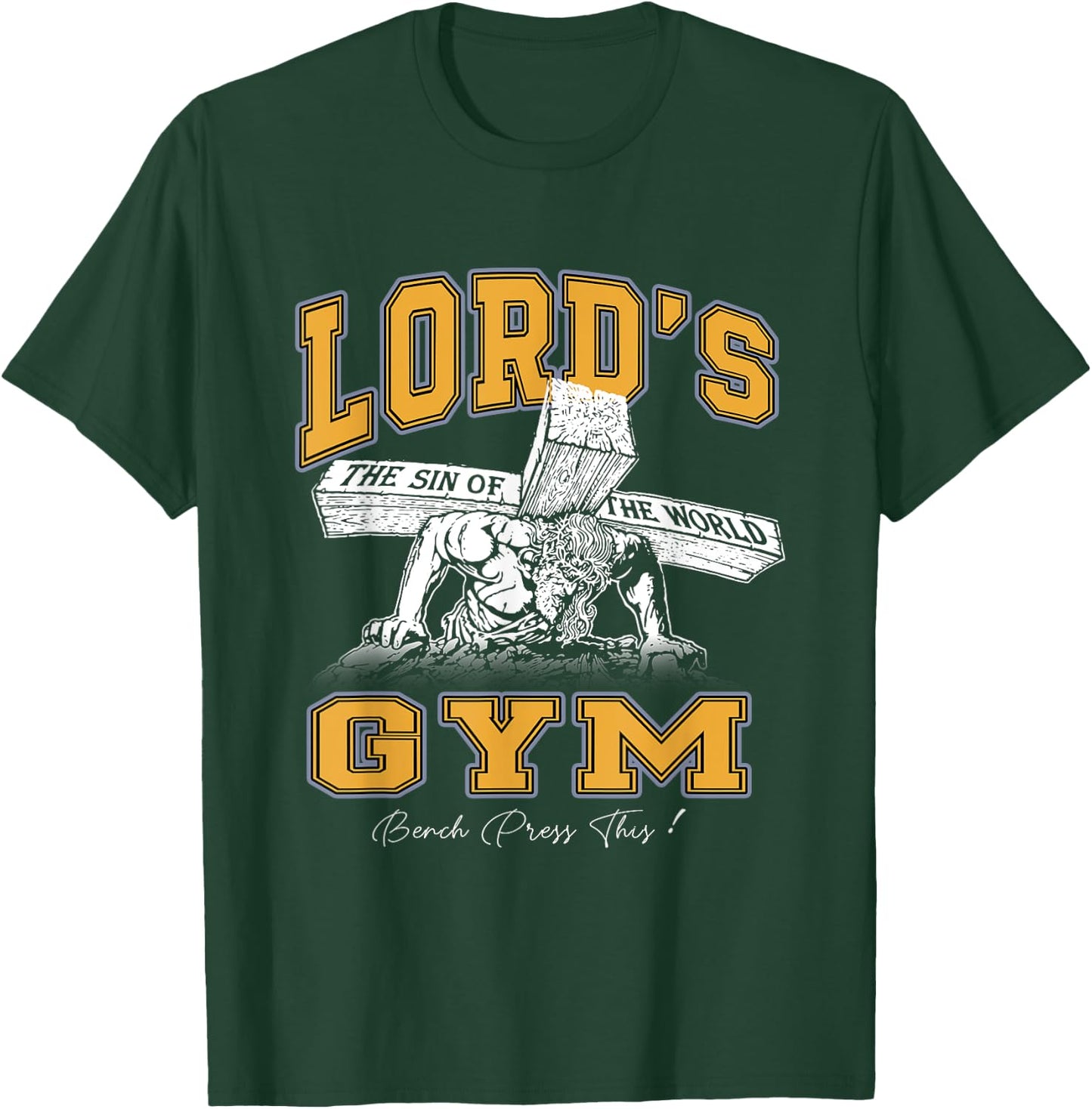 Lord's Lovely Bodybuilder Vintage Gym Weightlifting Fitness T-Shirt - T-Shirt | Forest