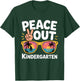 Peace I'm Out Kindergarten Funny Graduation Kid T-Shirt - T-Shirt | Forest