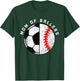 Mom Of Ballers Funny Soccer Baseball Mom T-Shirt - T-Shirt | Forest