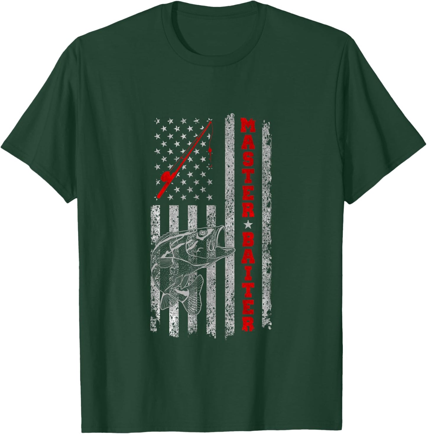 Master Baiter Funny Fishing Shirts Men Fisherman T-Shirt - T-Shirt | Forest