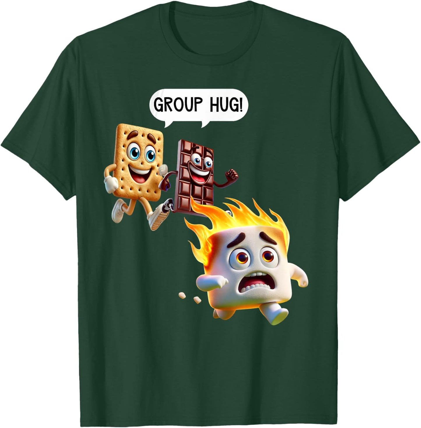 Funny T Shirts Smores Camping Roasting Outdoor Women T-Shirt - T-Shirt | Forest