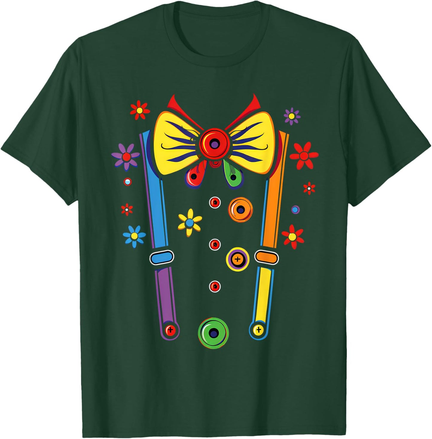 Clown Costume Circus Birthday Party Halloween Men Women Kids T-Shirt - T-Shirt | Forest