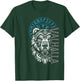Valhalla & Viking Compass - Nordic Bear Design T-Shirt - T-Shirt | Forest
