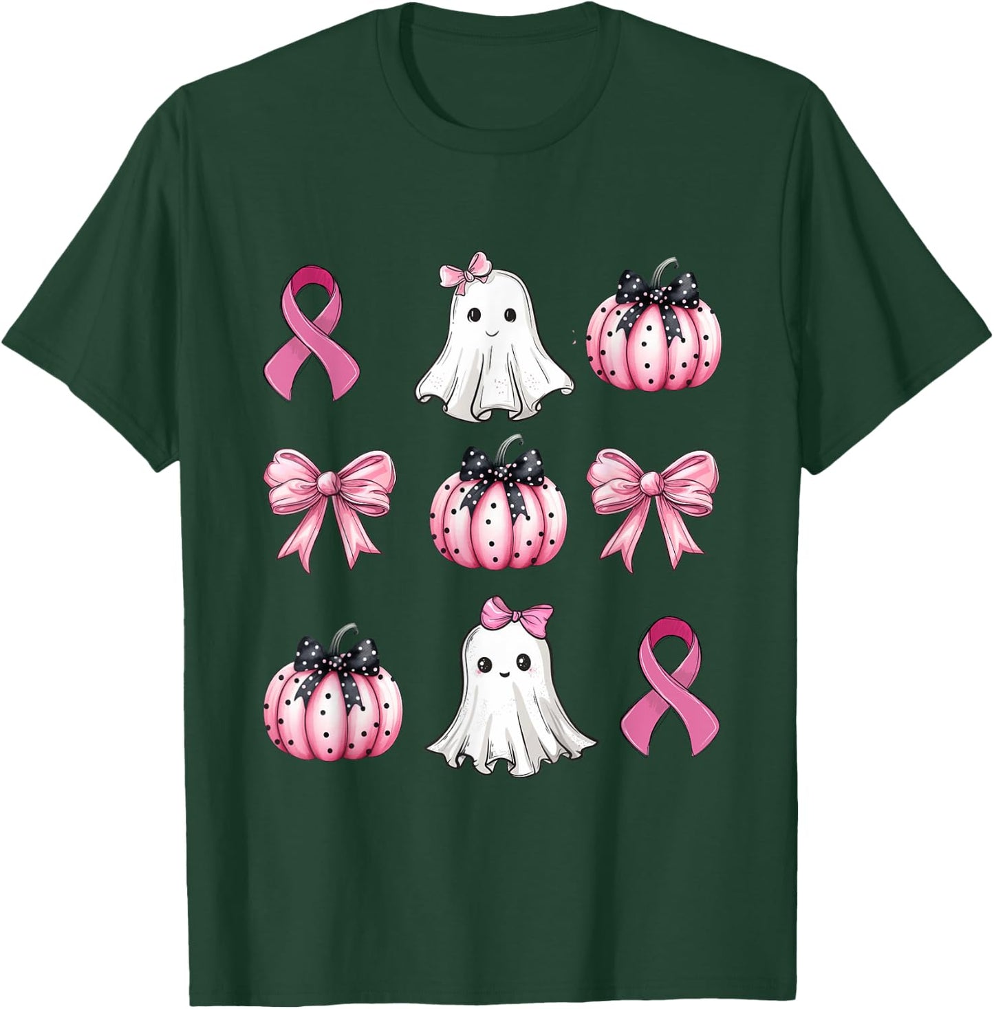 Breast Cancer Awareness Coquette Pink Pumpkin Rippon Women's T-Shirt - T-Shirt | Forest