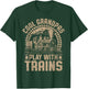 Cool Grandpas Play With Trains Locomotives Trains Grandpa T-Shirt - T-Shirt | Forest