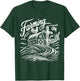 Farming on Faith Barn Cross Christian Farmer Religious T-Shirt - T-Shirt | Forest