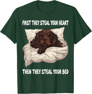 Boykin Spaniel Sleeping Pajamas Nightgown T-Shirt - T-Shirt | Forest
