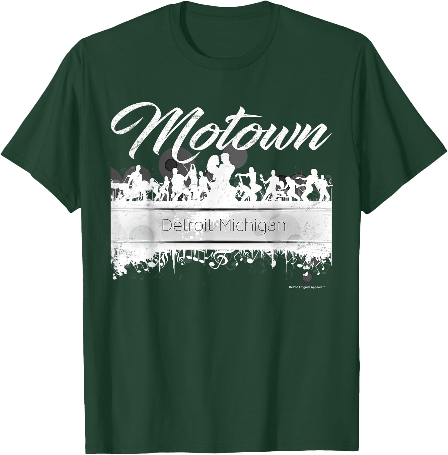 Motown Sound - Detroit Michigan Distressed Vintage T-Shirt - T-Shirt | Forest