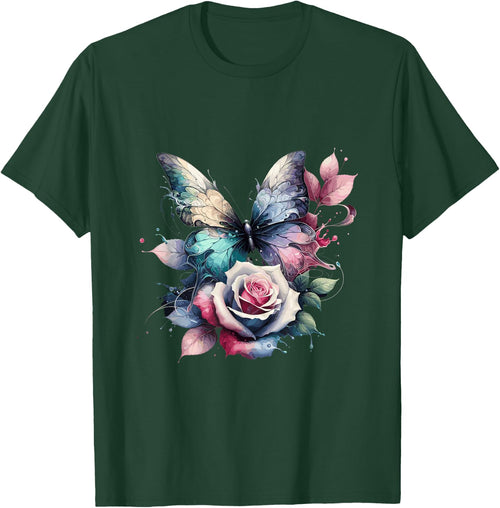 Butterfly Rose Flower Cell Phone Button Pop Up Holder