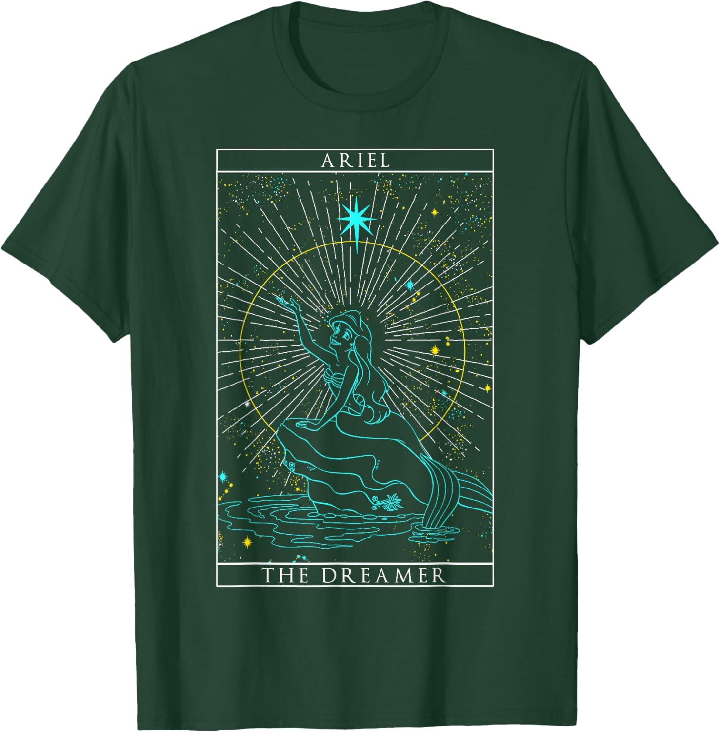 Disney The Little Mermaid Ariel The Dreamer Tarot Card T-Shirt - T-Shirt | Forest