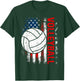 Distressed American Flag Volleyball Patriotic 4th Of July T-Shirt - T-Shirt | Forest