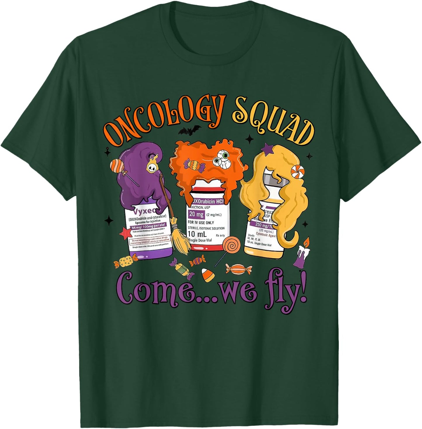 Oncology Nurse Halloween, Pediatric Oncology,Oncology Squad T-Shirt - T-Shirt | Forest