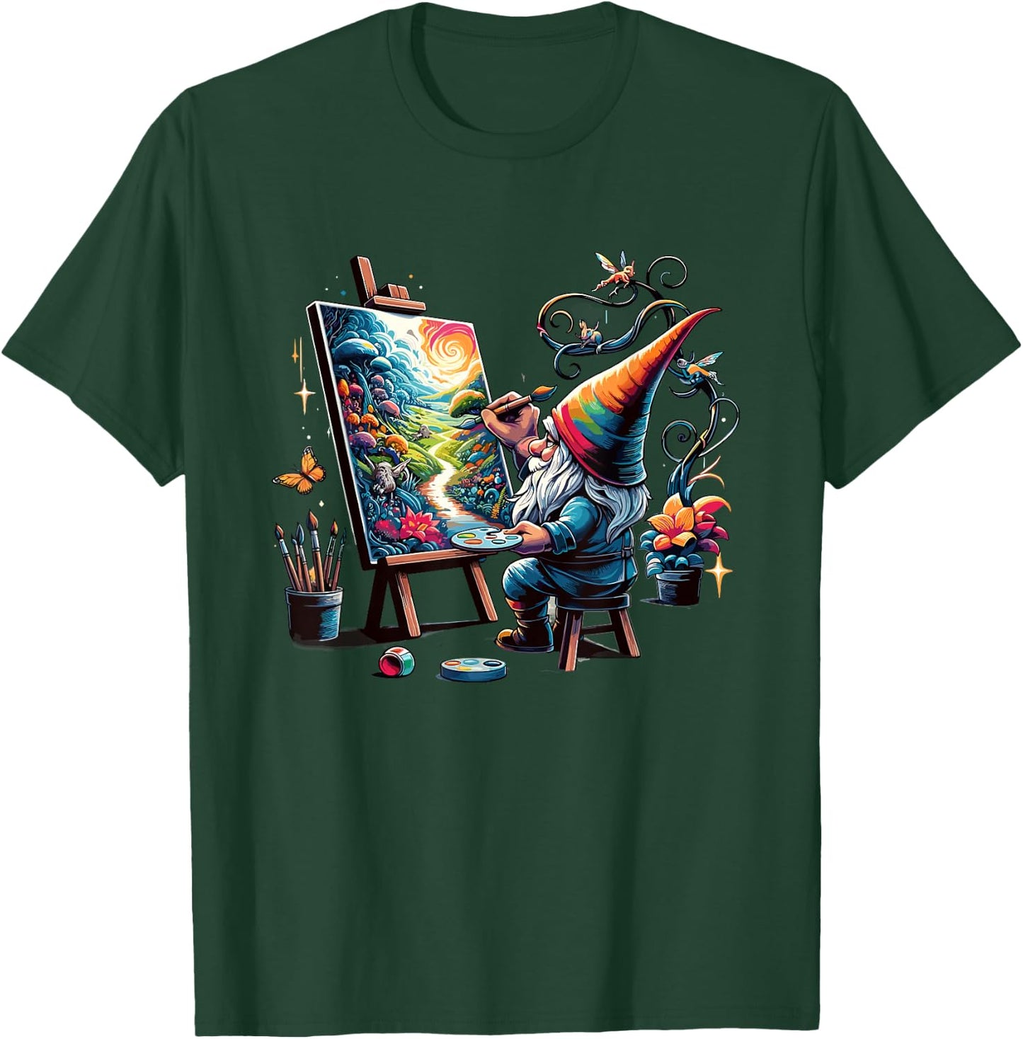 Garden Gnomes Gnome Lover Funny Gnome Gardening T-Shirt - T-Shirt | Forest
