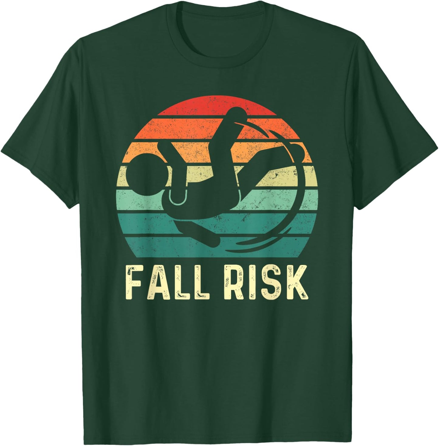 Fall Risk Balance Issues Man Women and Kids Funny Fall Risk T-Shirt - T-Shirt | Forest