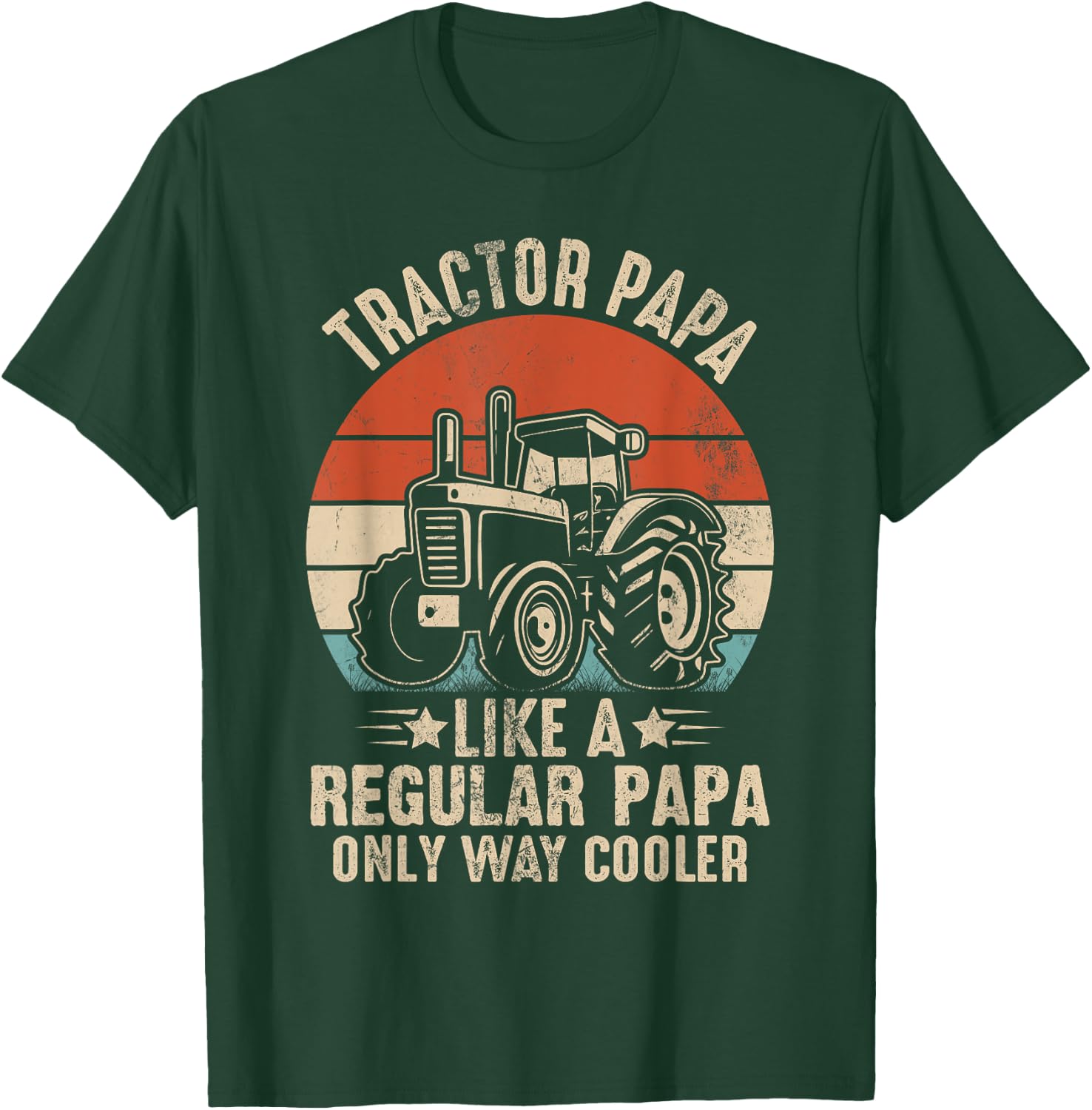 funny tractor shirts men Tractor papa like a regular papa T-Shirt - T-Shirt | Forest