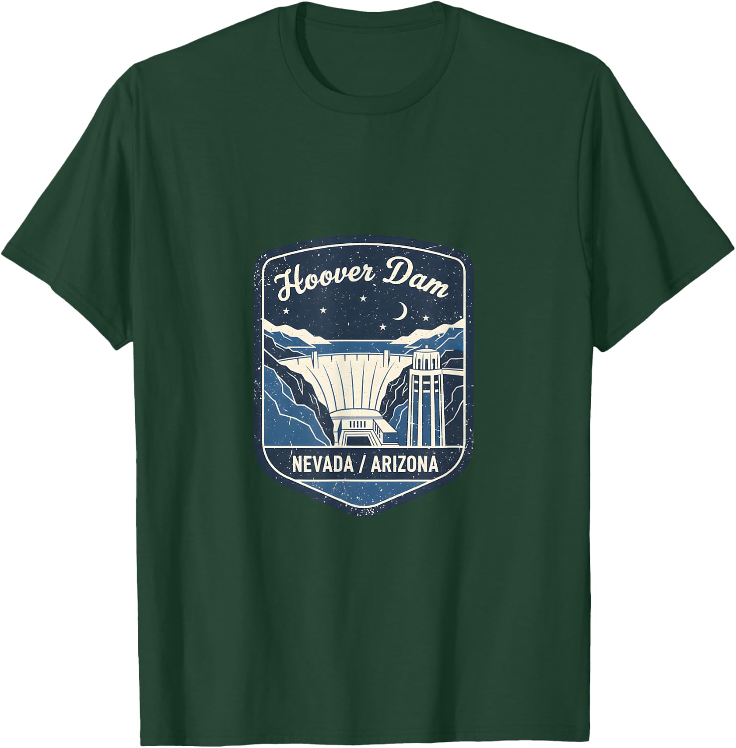 Hoover Dam Nevada Arizona Travel Adventure Landmark T-Shirt - T-Shirt | Forest