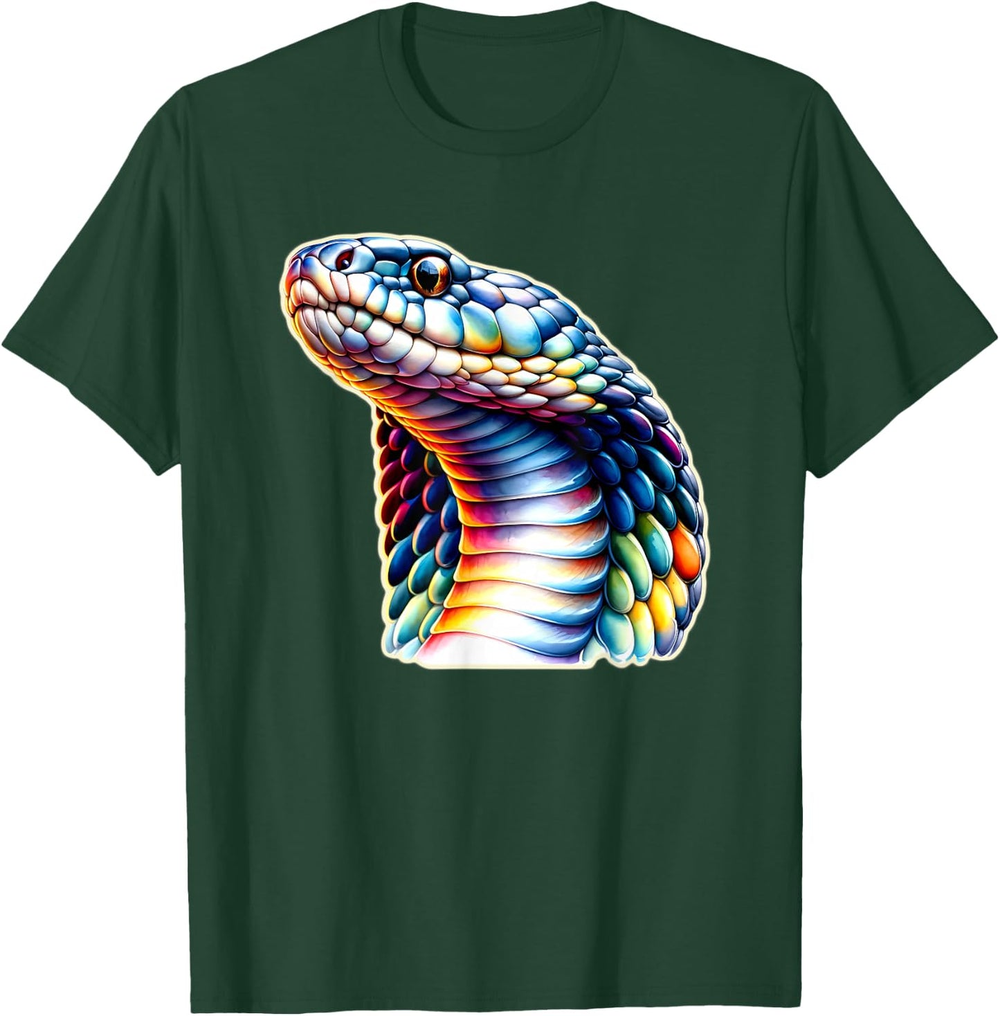 Cobra x King Cobra Snake x Rainbow Snake T-Shirt - T-Shirt | Forest