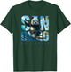 San Diego Panda Surfing California Beach Surf Women Girls Kids T-Shirt - T-Shirt | Forest