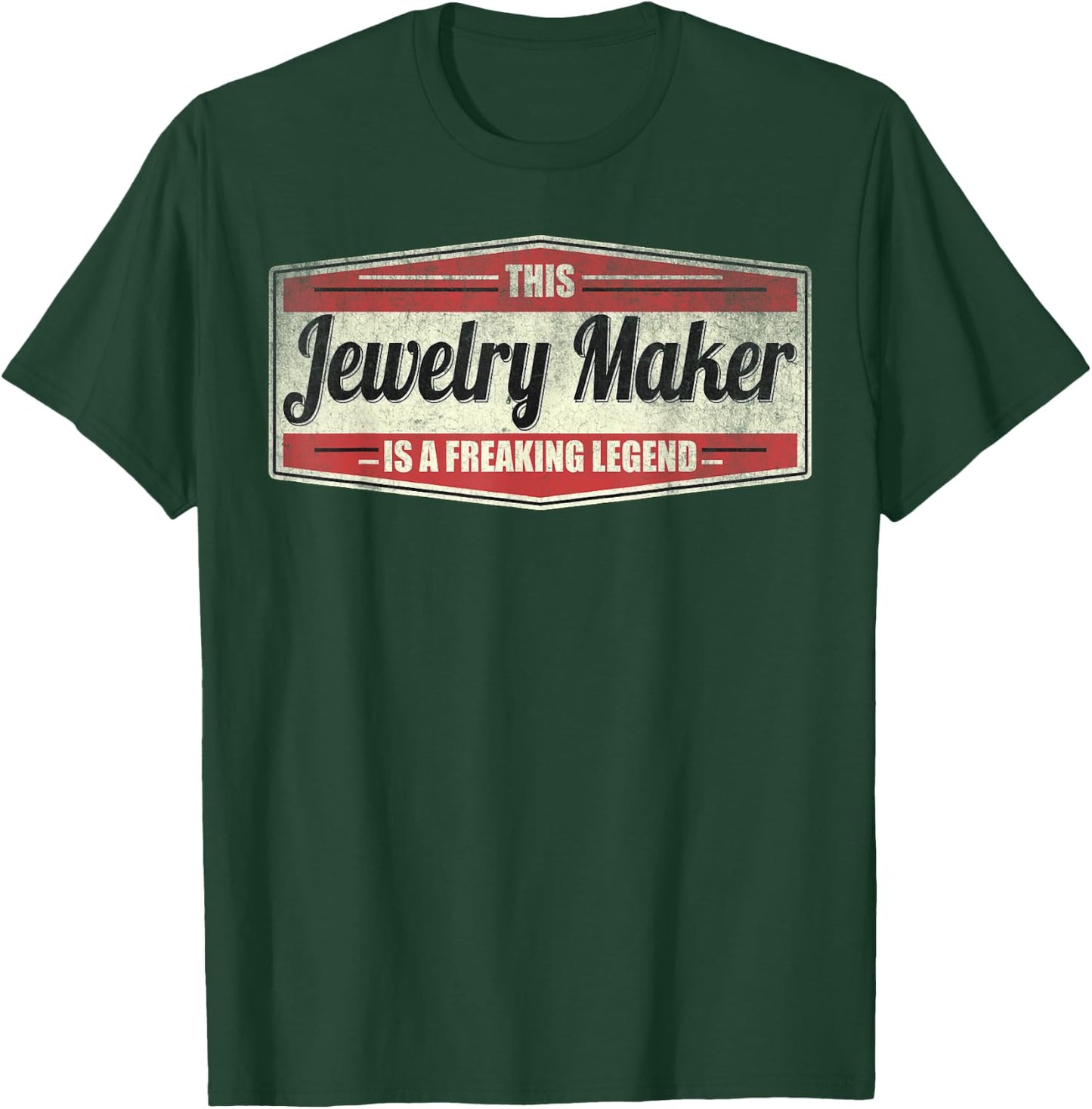 Funny Profession Quote Vintage Jewelry Maker T-Shirt - T-Shirt | Forest