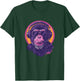 90s Retro Vaporwave Style Cool & Cute Chimp Art T-Shirt - T-Shirt | Forest