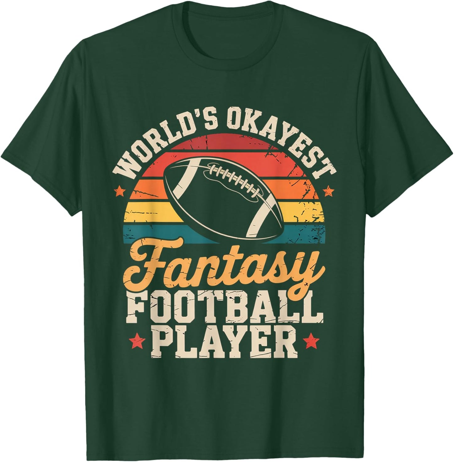 Funny Fantasy Football Player Outfit - Fantasy Football T-Shirt - T-Shirt | Forest