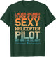 Cool Helicopter Pilot Art Women Flying Heli Pilots T-Shirt - T-Shirt | Forest