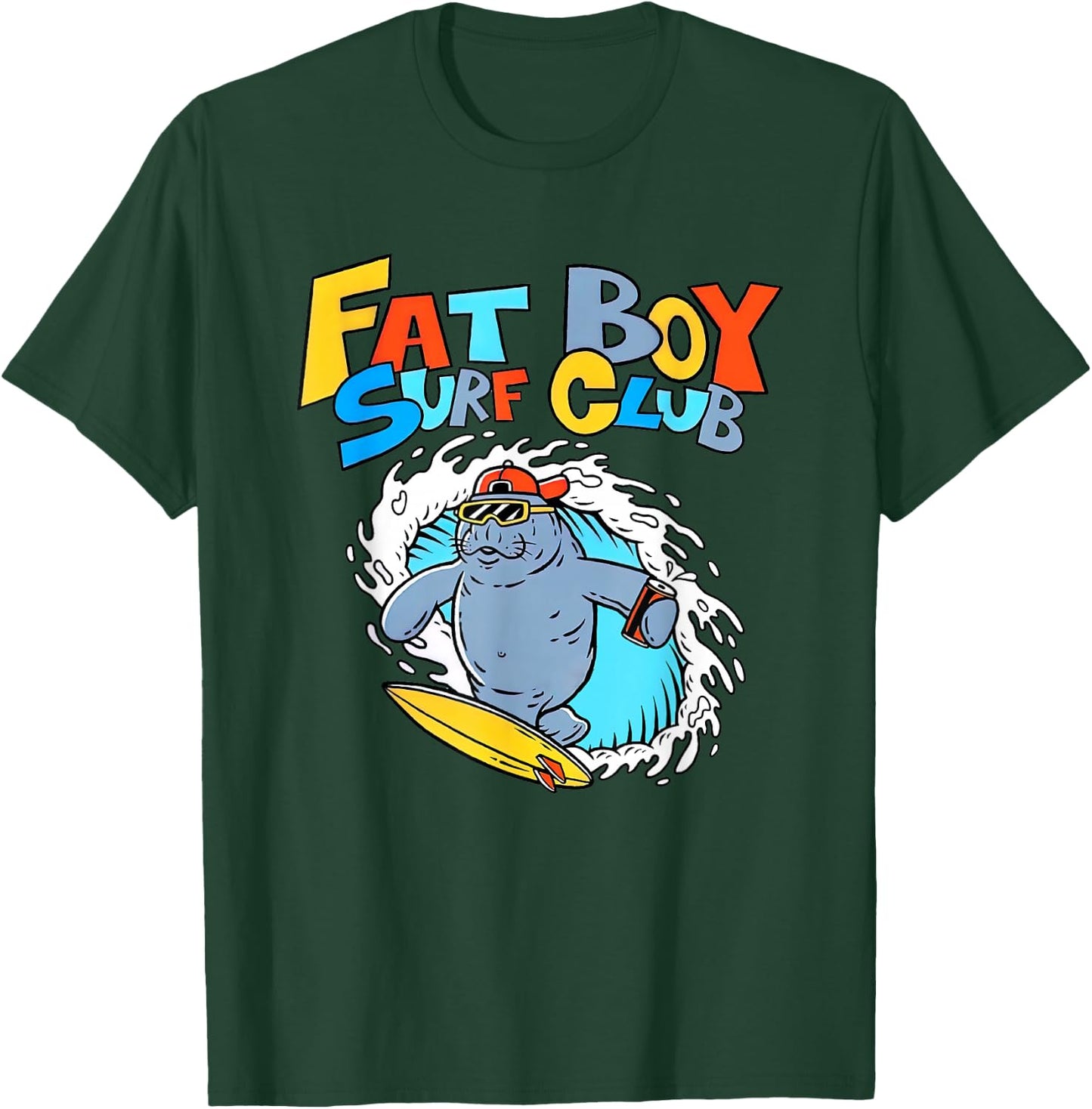 Fat Boy Surf Club T-Shirt - T-Shirt | Forest