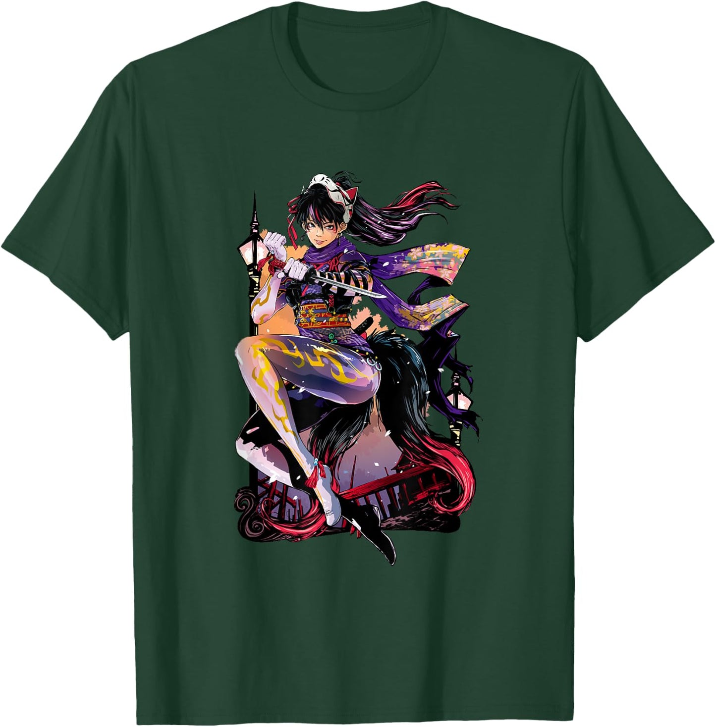 Bandai Namco Entertainment Inc. TEKKEN7 KUNIMITSU 002 , Small, Black T-Shirt - T-Shirt | Forest