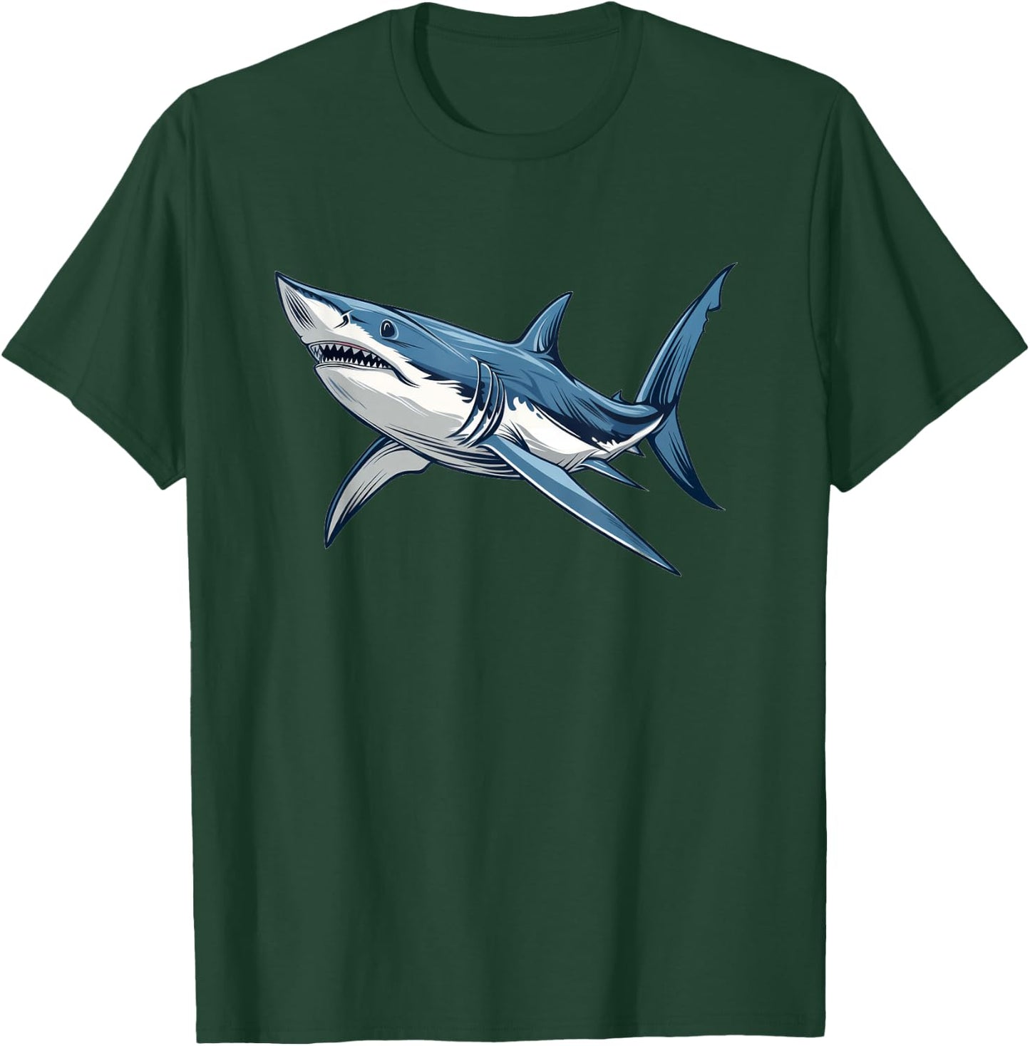 Mako Shark Retro T-Shirt - T-Shirt | Forest