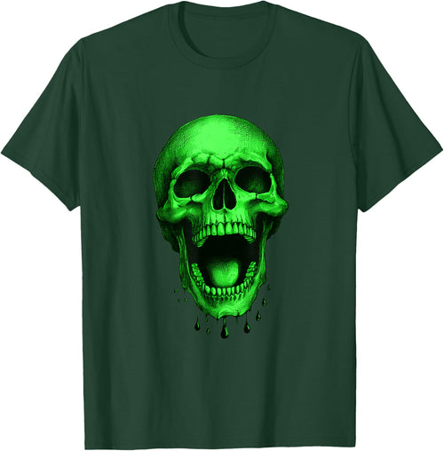 Neon Green Halloween Skull – Freaky!