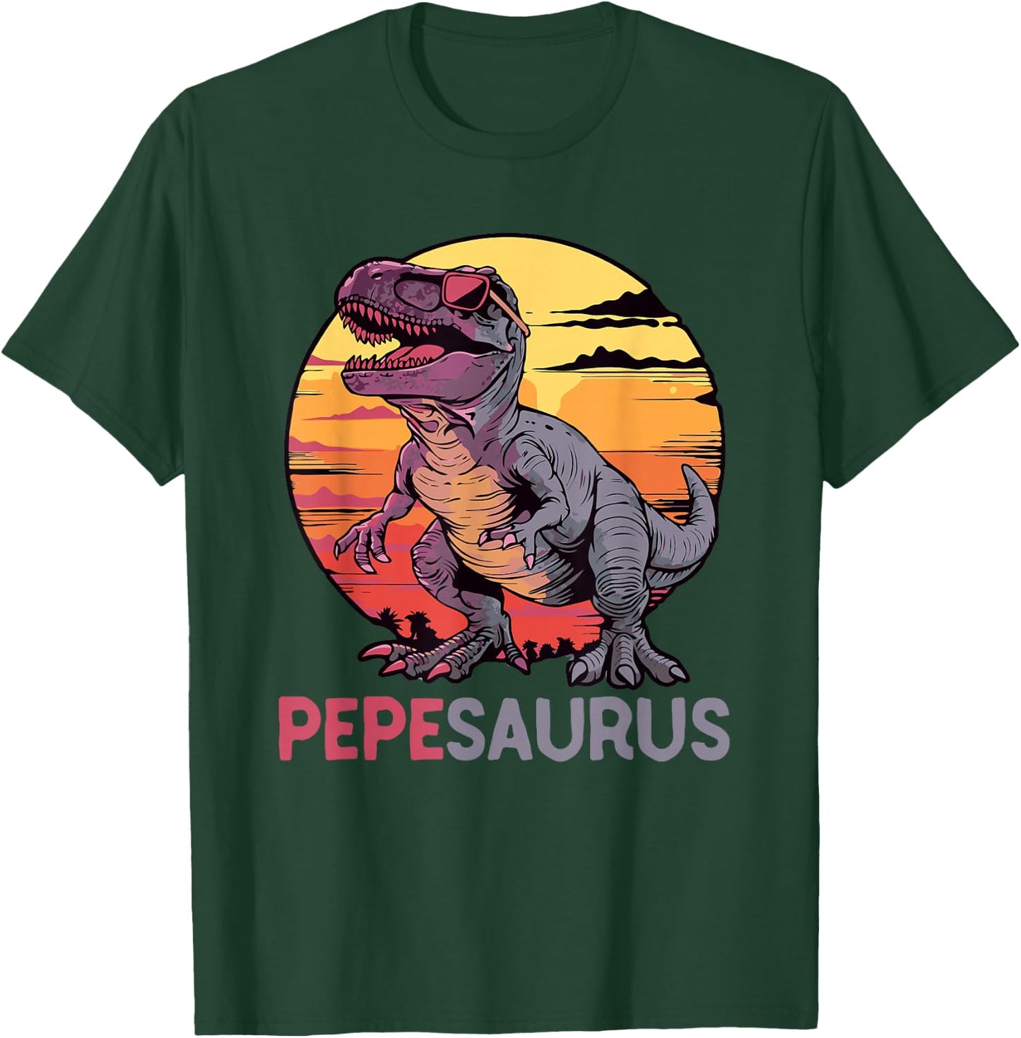 PepeSaurus Dino Dinosaur Pepe-Saurus T-Rex Funny Trex T-Shirt - T-Shirt | Forest