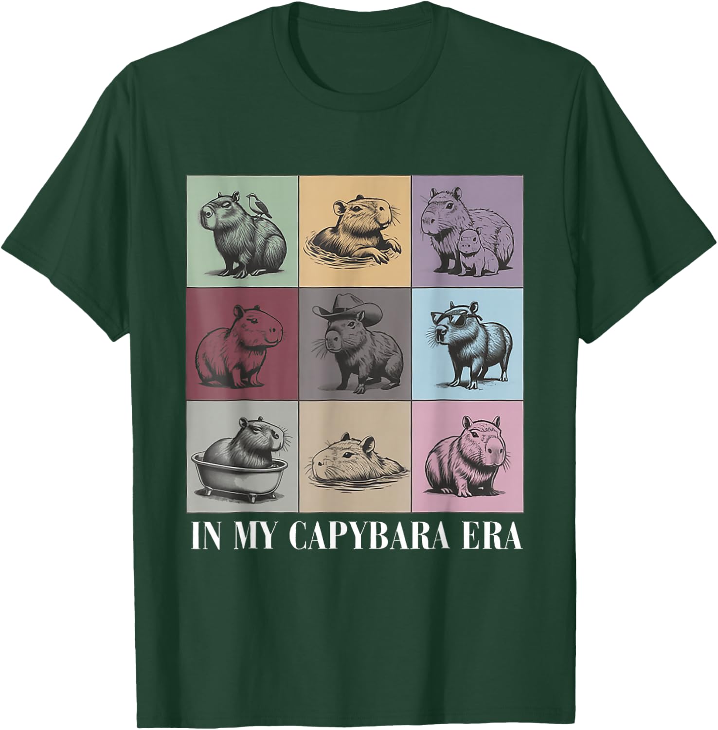 Cute Capybara Lover In My Capybara Era Gift Boys Girls T-Shirt - T-Shirt | Forest